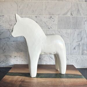 Vintage Large 10.5" IKEA FINANSIELL Swedish Dala Horse, Wood Sculpture